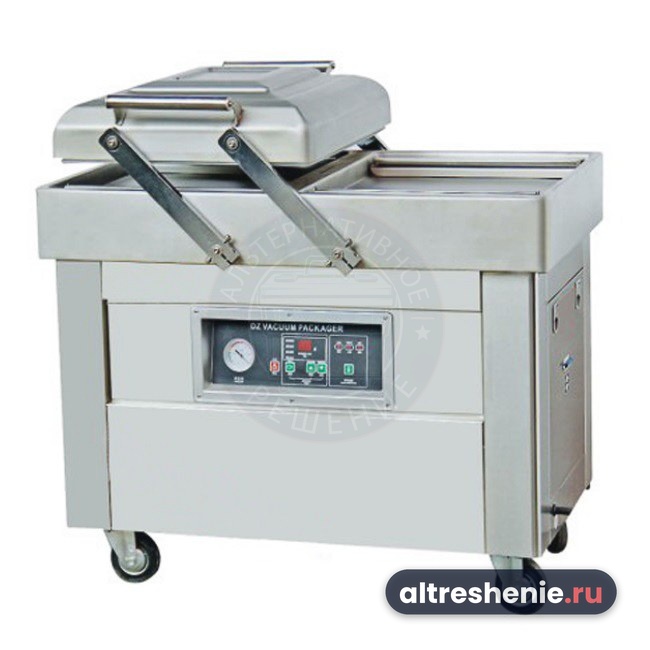 Напольная двухкамерная вакуум-упаковочная машина DZQ-400/2SB SS